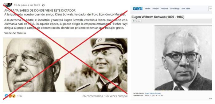 La imagen de un oficial nazi con la que confundieron al padre de Klaus Schwab, fundador del Foro Económico Mundial