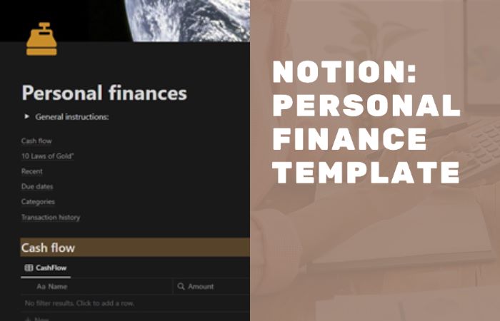 Notion: Personal Finance template