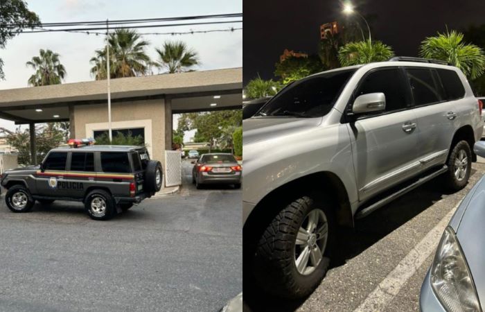 Policía Nacional Bolivariana intenta practicar embargo preventivo de automóvil en el Country Club de Barquisimeto por demanda de desvío de fondos entre socios de empresas Policía Nacional Bolivariana intenta practicar embargo preventivo de automóvil en el Country Club de Barquisimeto por demanda de desvío de fondos entre socios de empresas