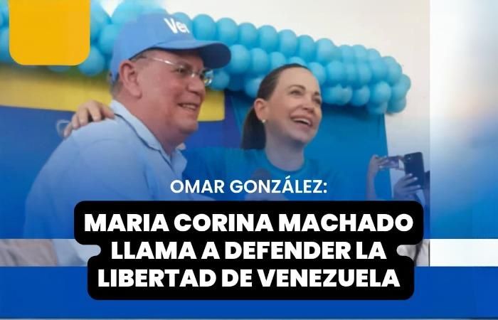 Omar González Moreno afirma que María Corina Machado mantendrá «ofensiva en defensa de la libertad» en Venezuela Omar González Moreno afirma que María Corina Machado mantendrá «ofensiva en defensa de la libertad» en Venezuela