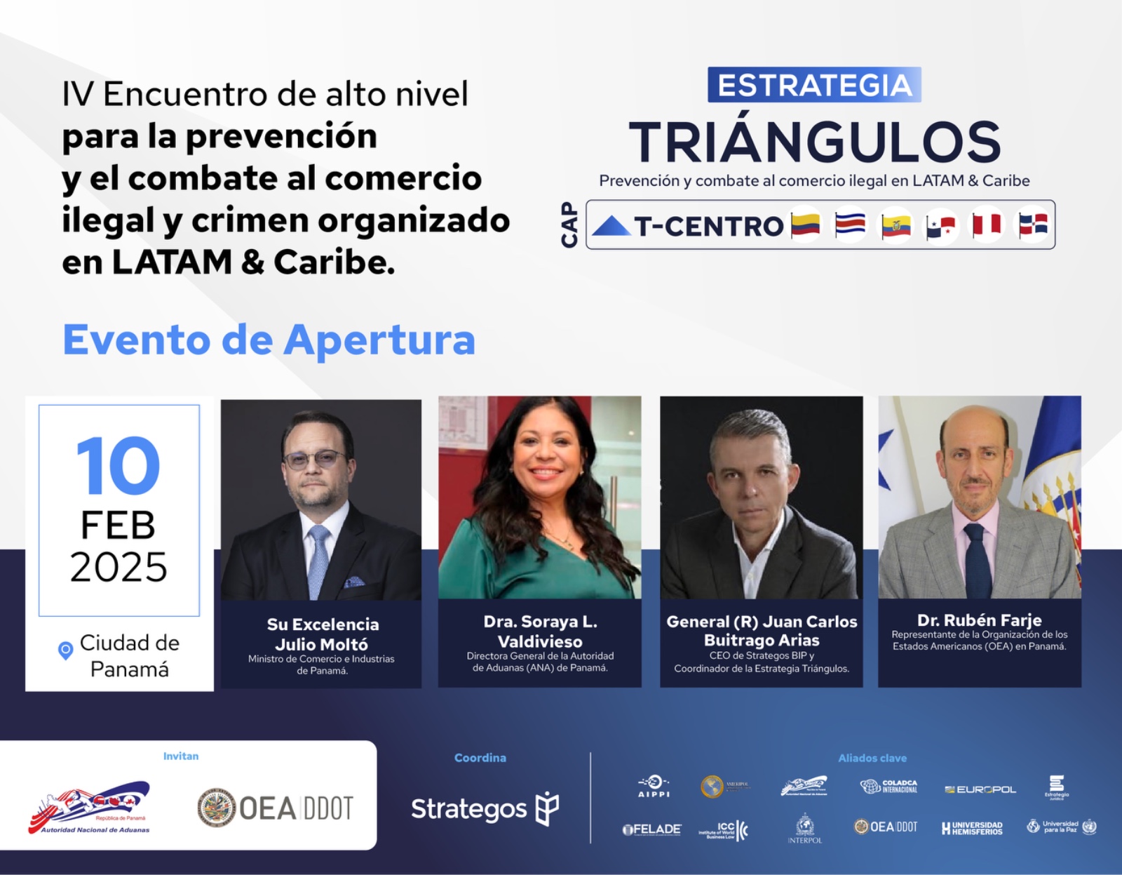 IV Encuentro de Alto Nivel del Capítulo Triángulo Centro: Fortaleciendo la lucha contra el crimen organizado y el comercio ilícito en Panamá IV Encuentro de Alto Nivel del Capítulo Triángulo Centro: Fortaleciendo la lucha contra el crimen organizado y el comercio ilícito en Panamá
