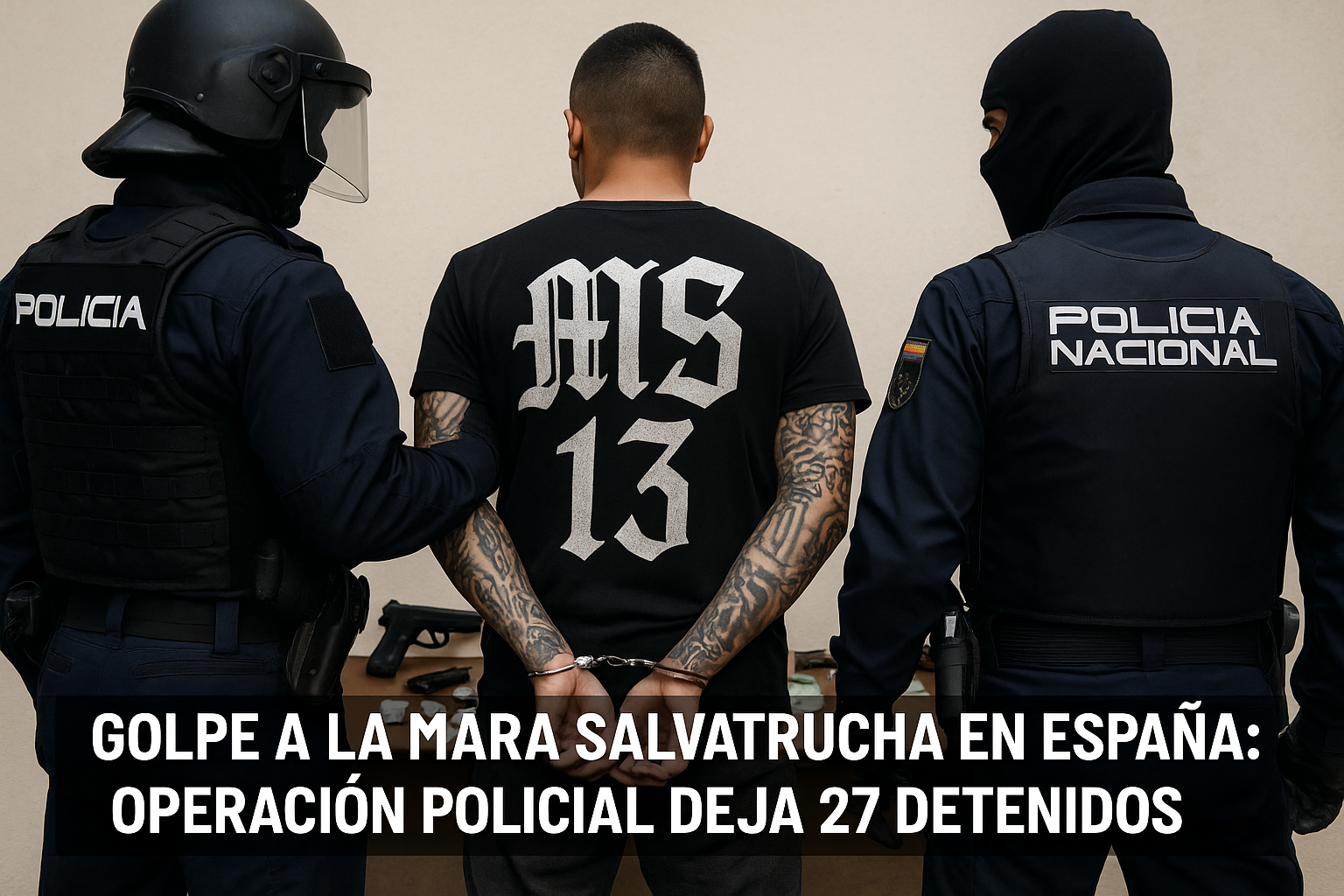 Golpe a la Mara Salvatrucha en España: 27 detenidos en una operación internacional Golpe a la Mara Salvatrucha en España: 27 detenidos en una operación internacional