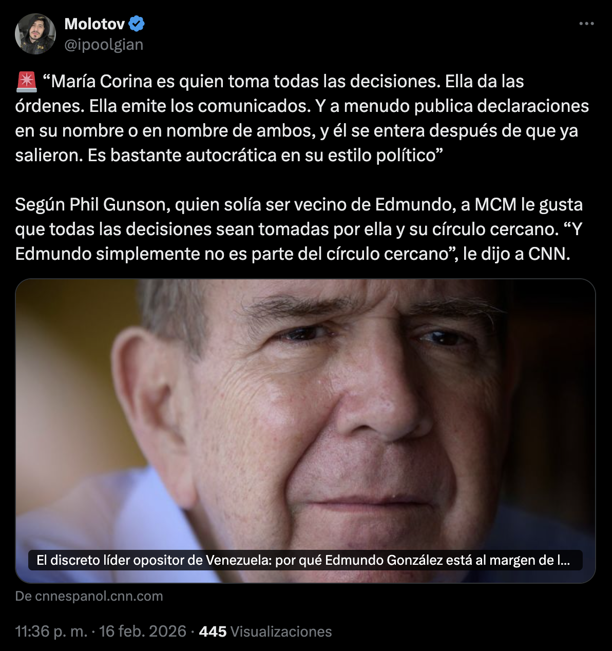 El discreto líder opositor de Venezuela: por qué Edmundo González está al margen de la lucha por el poder El discreto líder opositor de Venezuela: por qué Edmundo González está al margen de la lucha por el poder