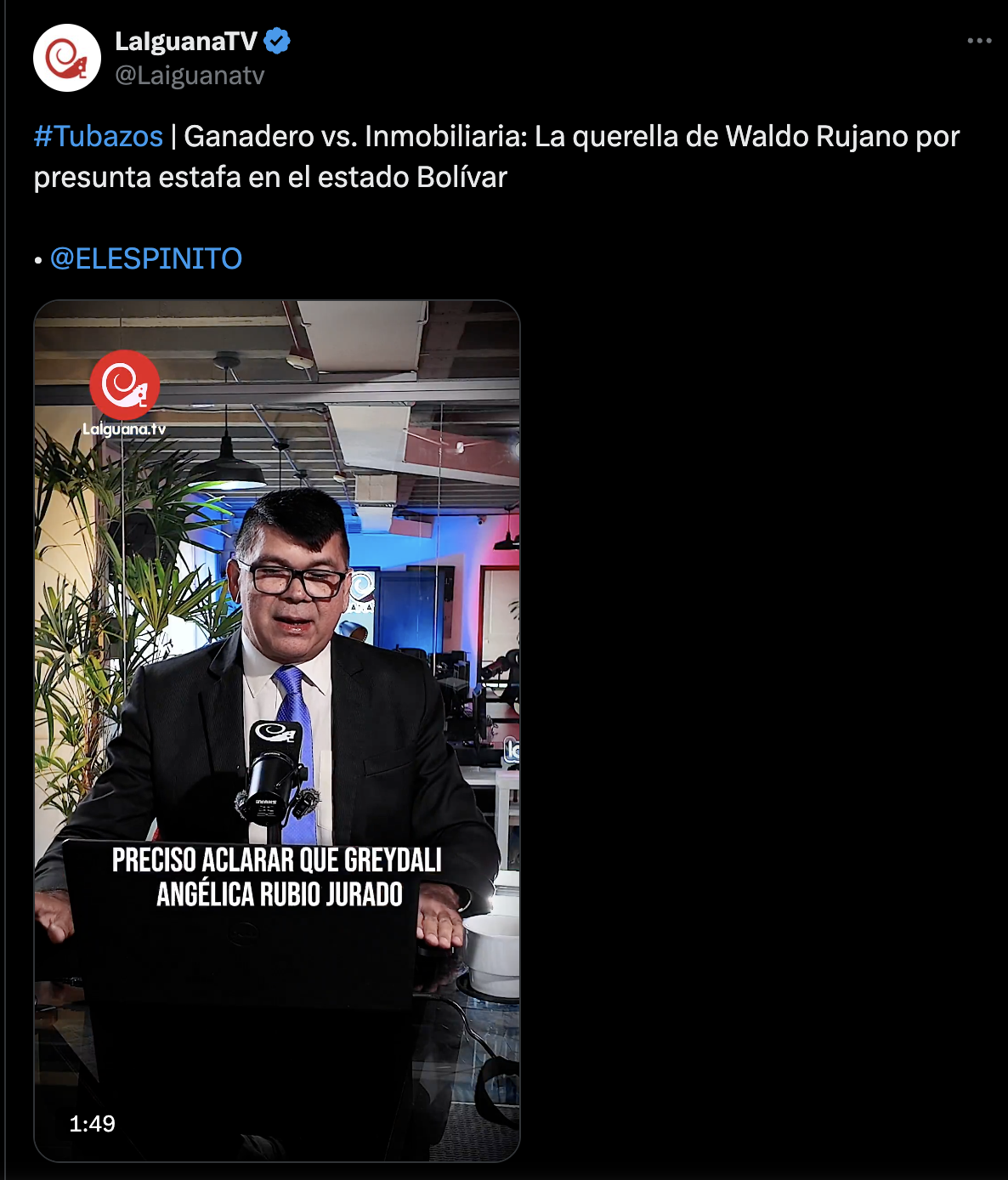 Rujano interpone querella por presunta campaña de difamación en Táchira Rujano interpone querella por presunta campaña de difamación en Táchira