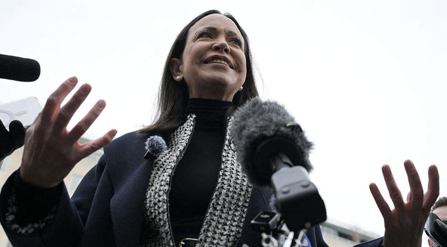 Reunión de Machado con Rubio destaca plan gradual de transición en Venezuela