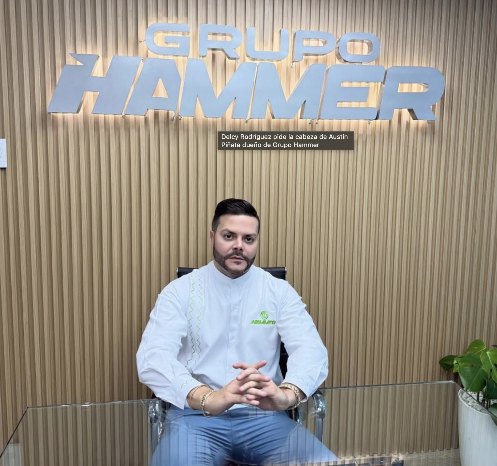 Data Confirmada: Delcy Rodríguez pide la cabeza de Austin Piñate dueño de Grupo Hammer