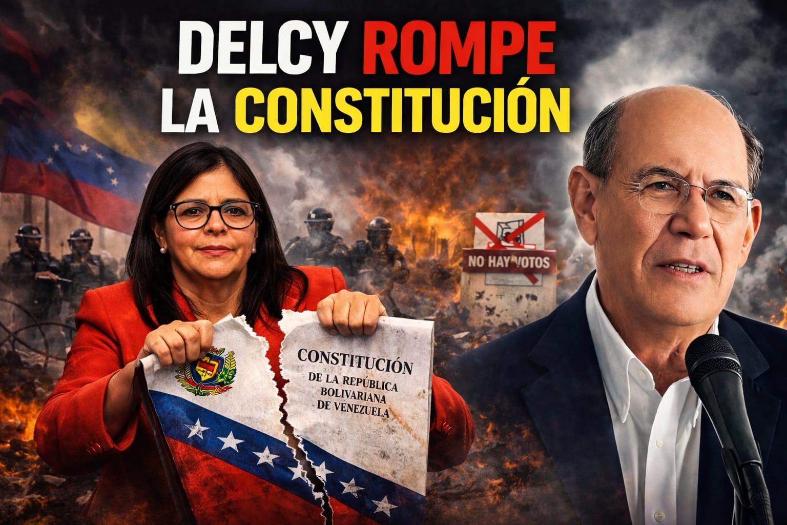 Omar Gonzalez: Delcy Rodríguez rompe la Constitución para atornillarse en el poder Omar Gonzalez: Delcy Rodríguez rompe la Constitución para atornillarse en el poder