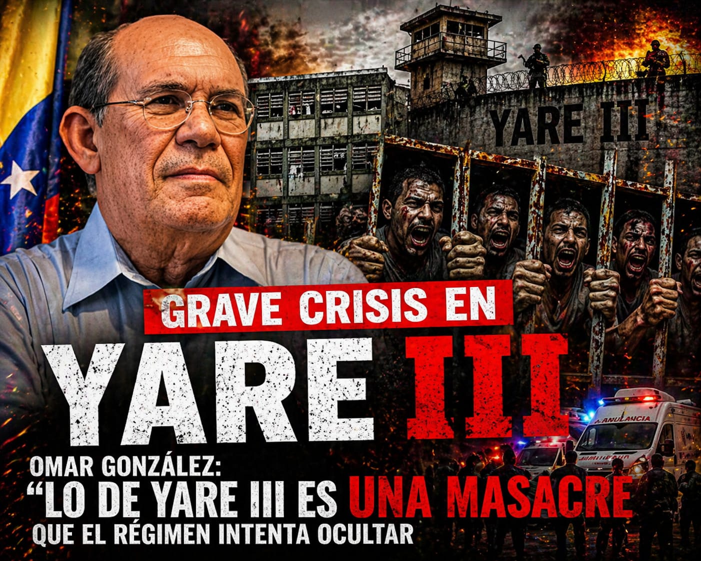 Omar González: Lo de Yare III es una masacre que el régimen intenta ocultar