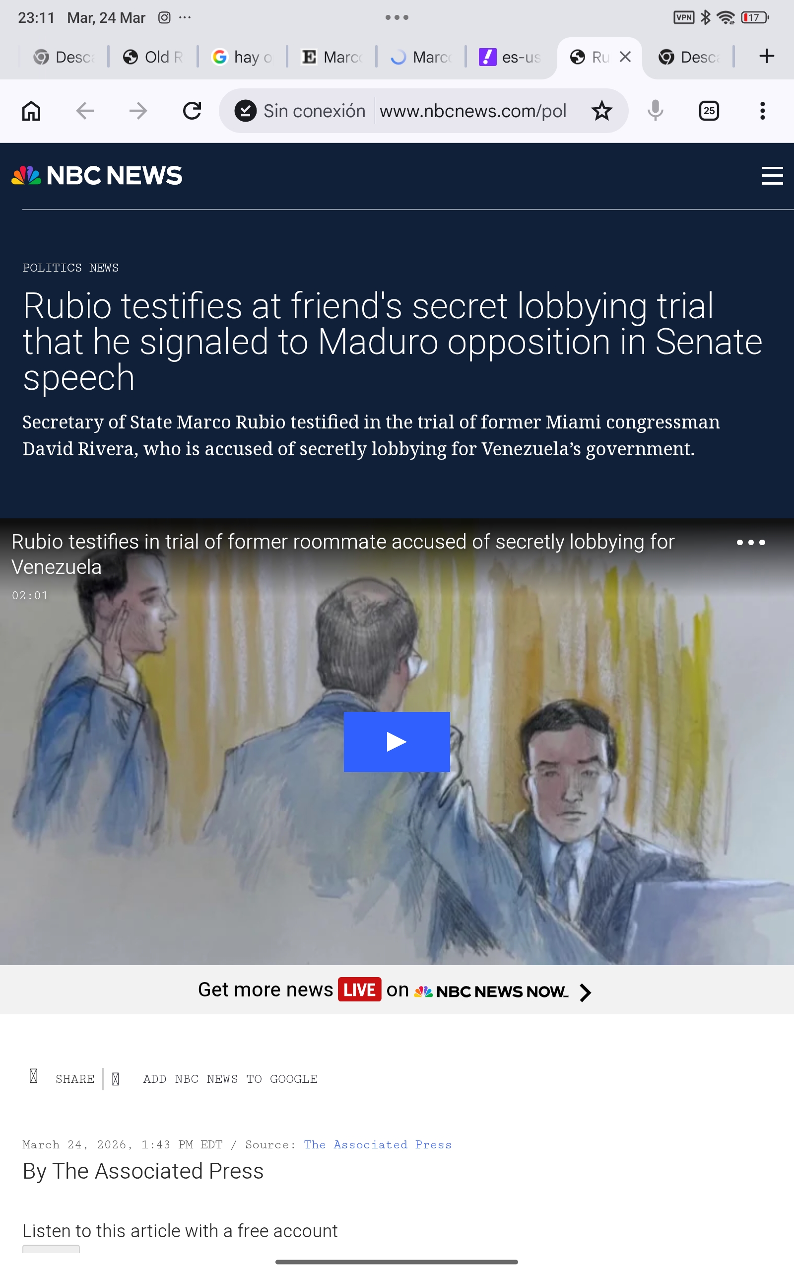 Propuesta de renuncia de Maduro a cambio de levantamiento de sanciones ya se discutía en 2017 a través de lobby clandestino impulsado por un «alto pana» de Marco Rubio Propuesta de renuncia de Maduro a cambio de levantamiento de sanciones ya se discutía en 2017 a través de lobby clandestino impulsado por un «alto pana» de Marco Rubio