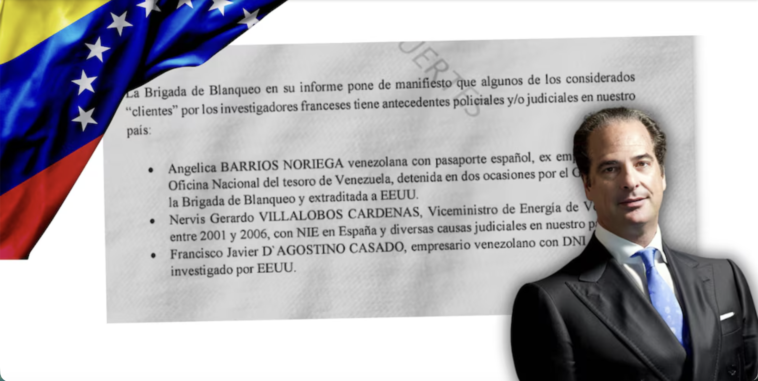 Los tres “clientes” venezolanos de los que Francia advirtió al informar de la trama Plus Ultra por ser viejos conocidos en España Los tres “clientes” venezolanos de los que Francia advirtió al informar de la trama Plus Ultra por ser viejos conocidos en España
