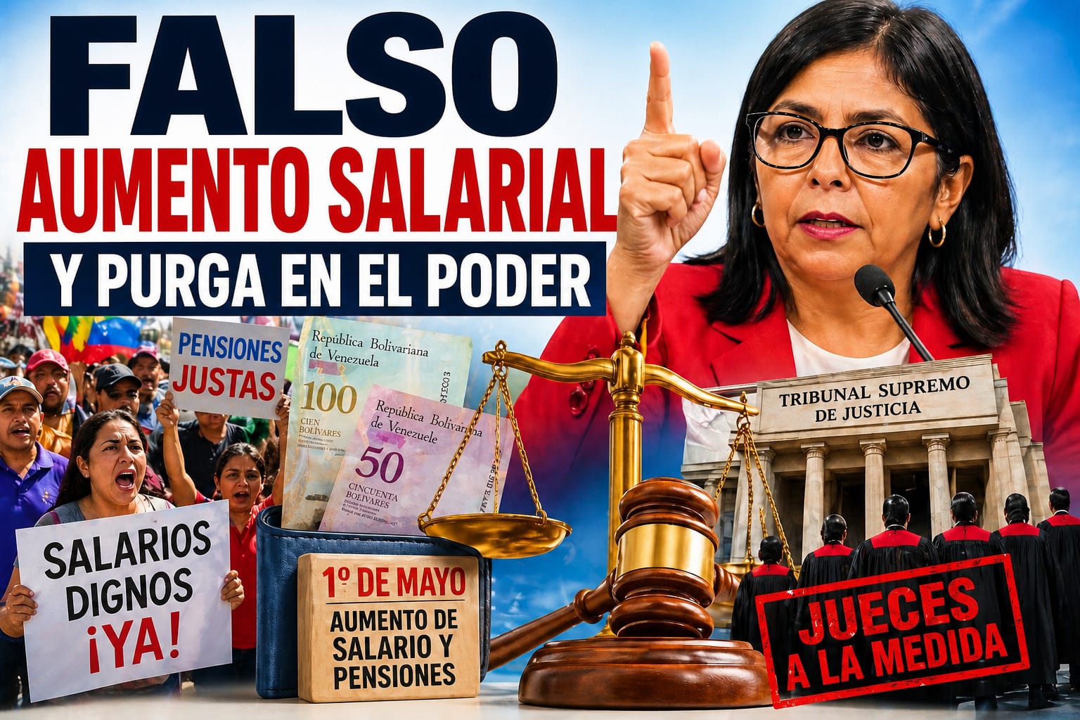 Omar González: No hay aumento salarial, hay engaño y toma de control del poder judicial