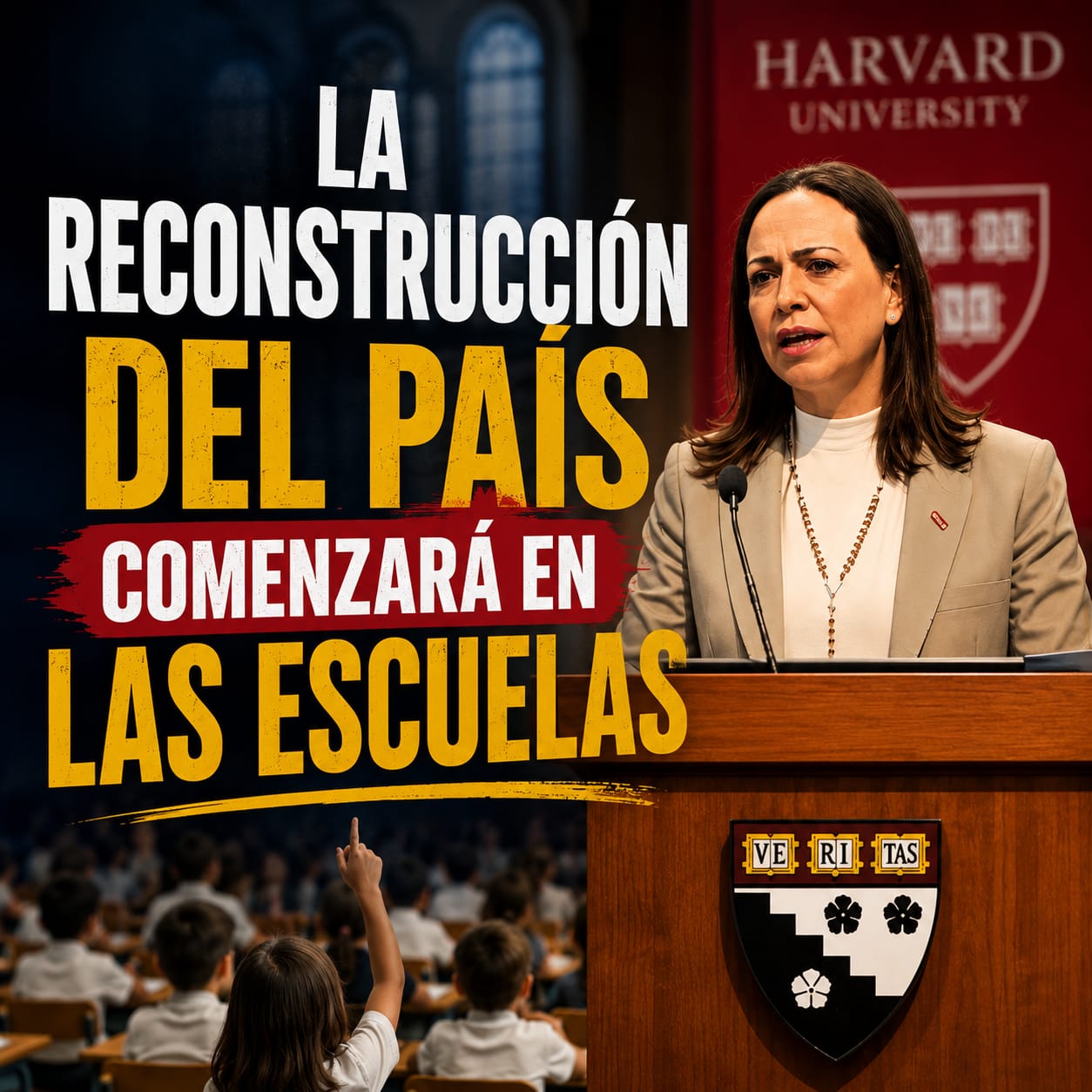 Omar González: La reconstrucción del país no comenzará en Miraflores, sino en las escuelas