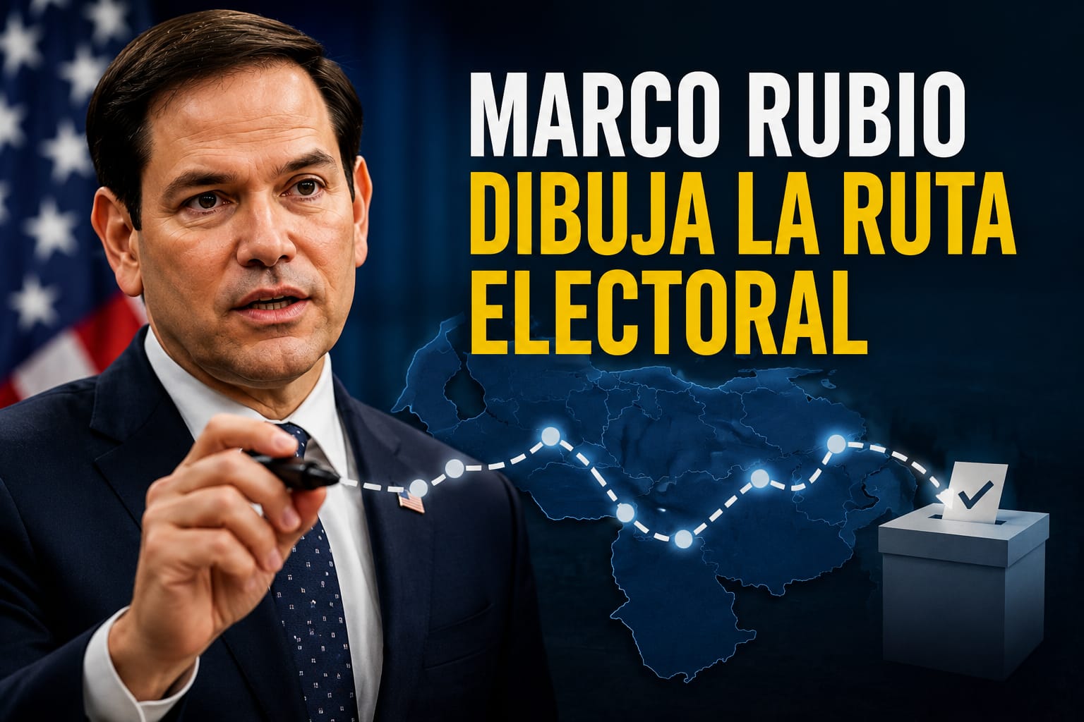 Omar González: Marco Rubio dibuja la ruta electoral como estrategia para Venezuela Omar González: Marco Rubio dibuja la ruta electoral como estrategia para Venezuela