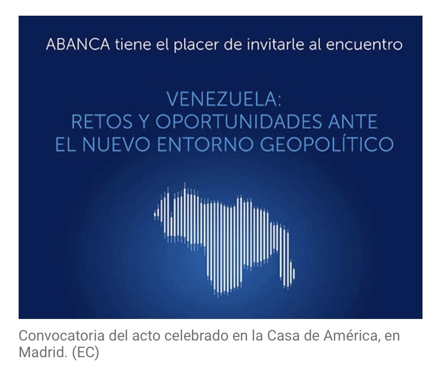 Delcy aparece en Madrid por videollamada para captar inversiones junto al embajador en Caracas