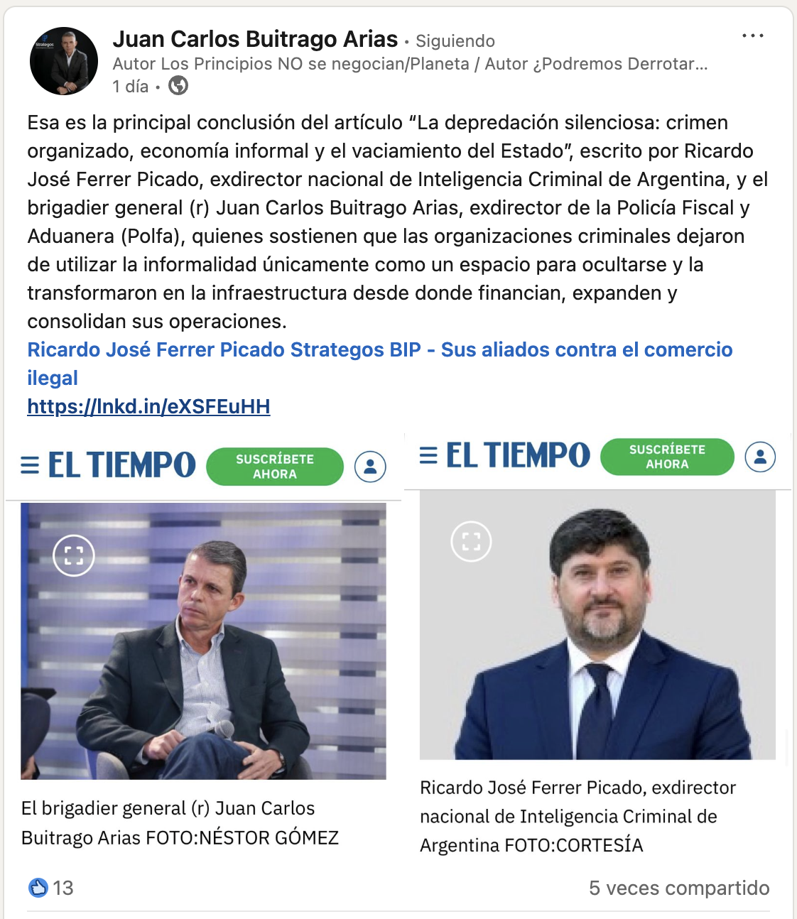 El ‘combustible’ silencioso del crimen organizado que amenaza la seguridad de la región, según dos exjefes de inteligencia El ‘combustible’ silencioso del crimen organizado que amenaza la seguridad de la región, según dos exjefes de inteligencia