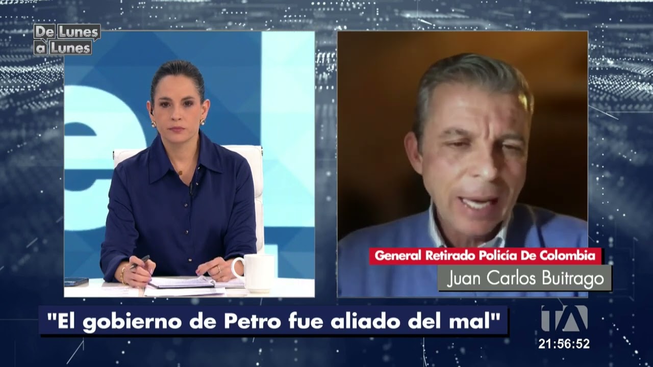 Juan Carlos Buitrago, general retirado Policía Colombia, sobre Abelardo de la Espriella y Ecuador Juan Carlos Buitrago, general retirado Policía Colombia, sobre Abelardo de la Espriella y Ecuador